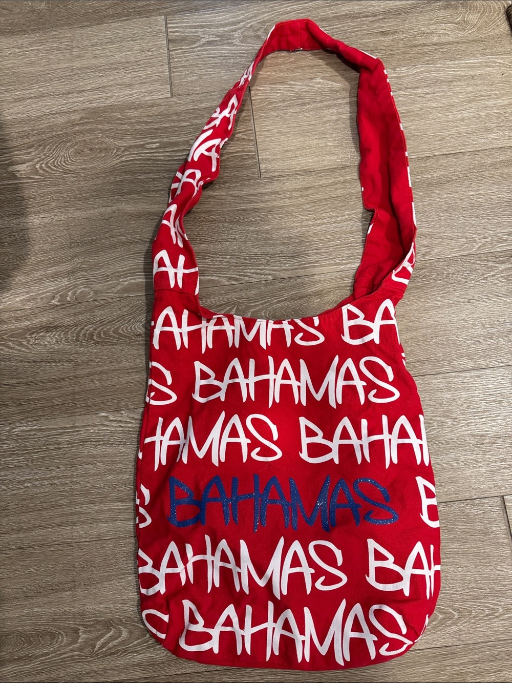 Bahamas Red Graphic Shoulder Bag